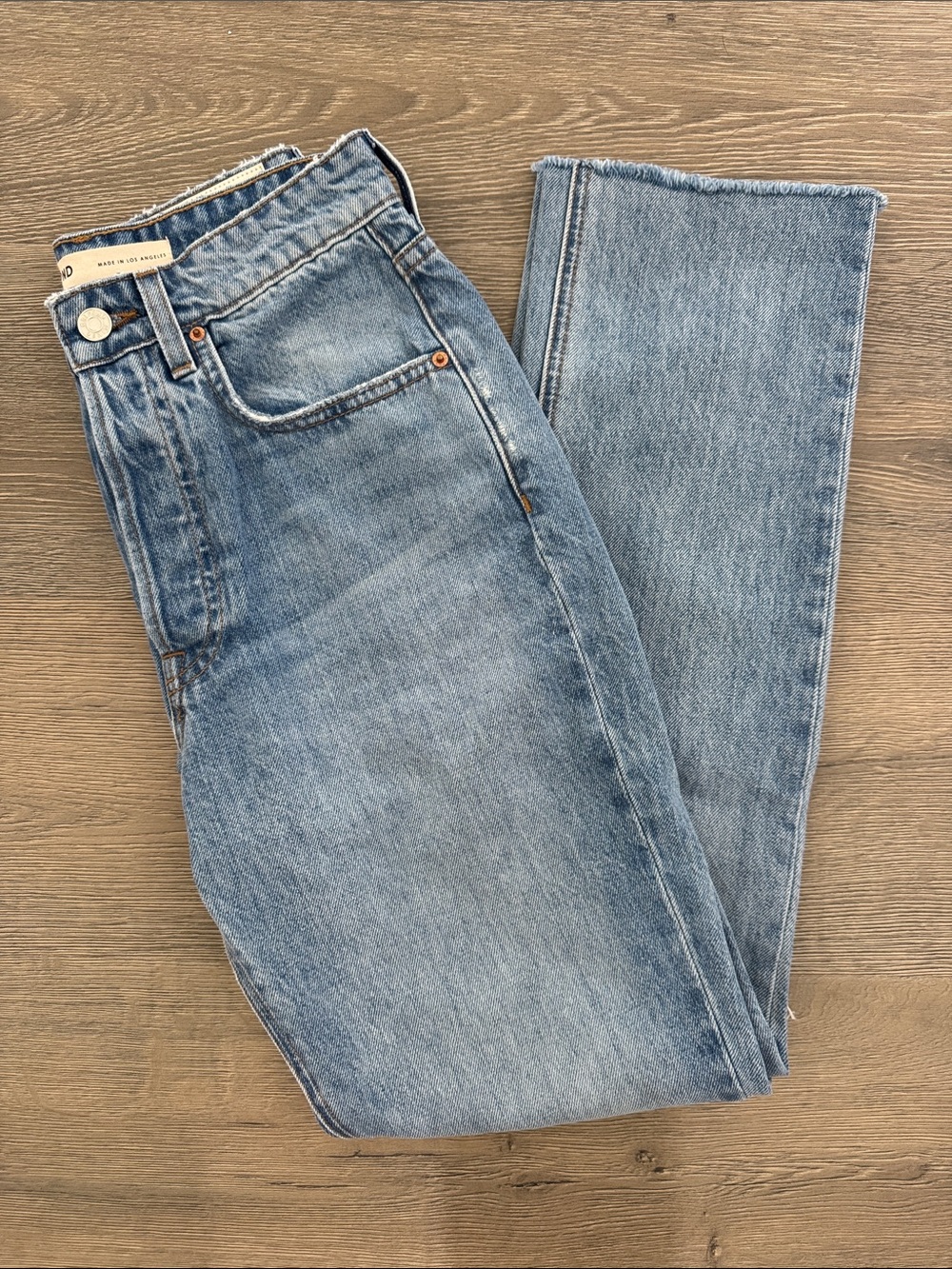 NWOT GRLFRND Women’s The Karolina High Rise Straight Crop Jeans Size 25